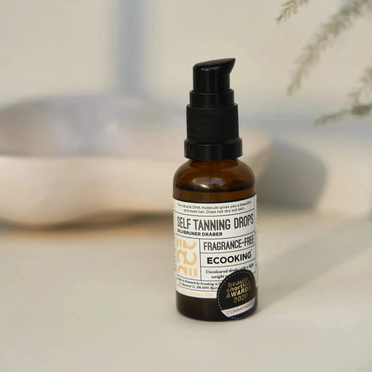 Ecooking Self Tanning Drops selvbruner 30 ml parfumefri glød