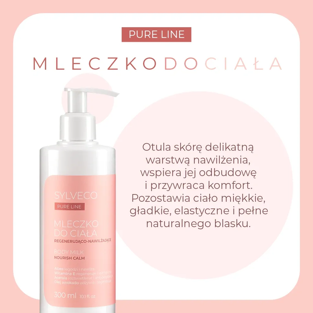 Sylveco Pure Line regenererende bodymælk