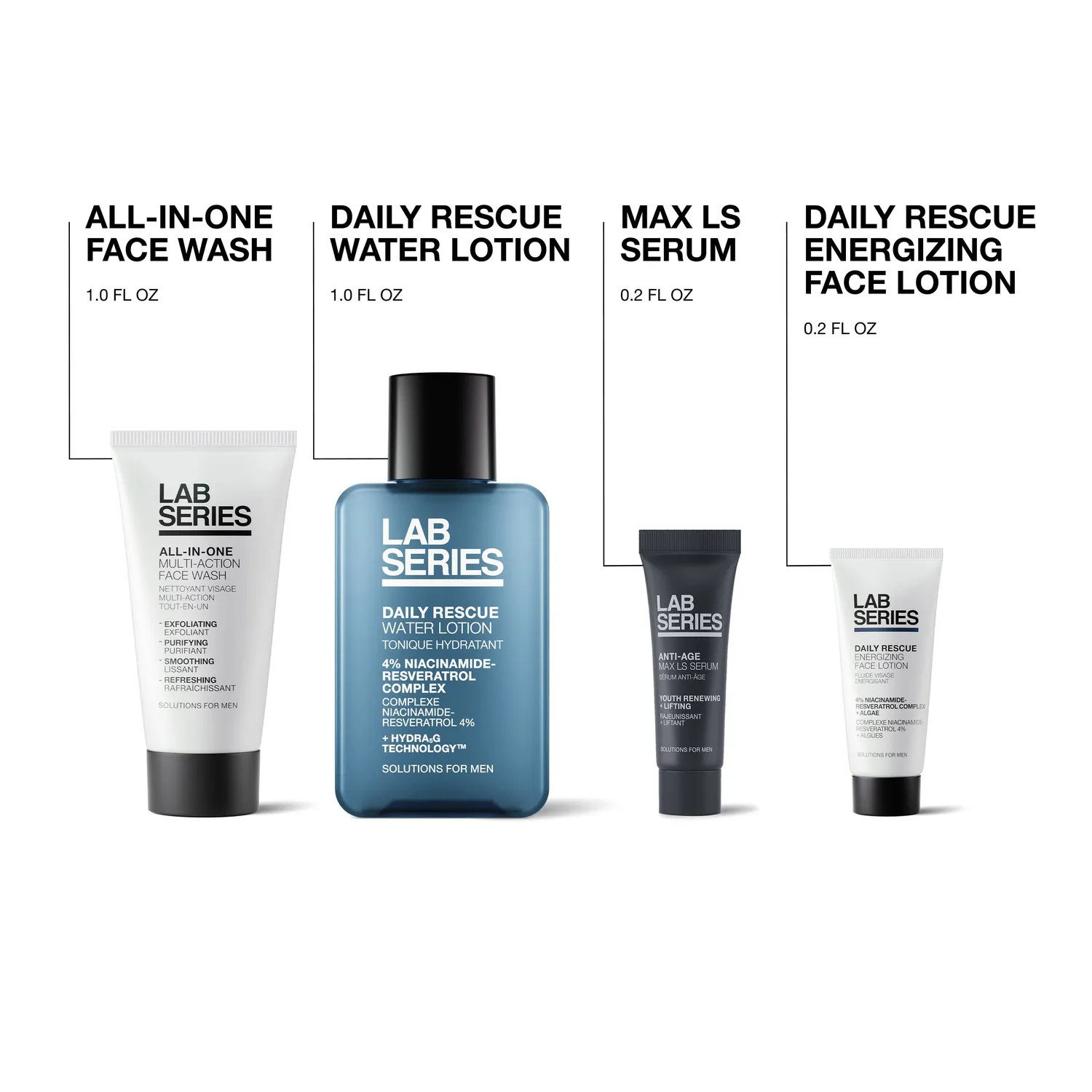 Lab Series Bestselling Essentials gavesæt til mænd 4 dele