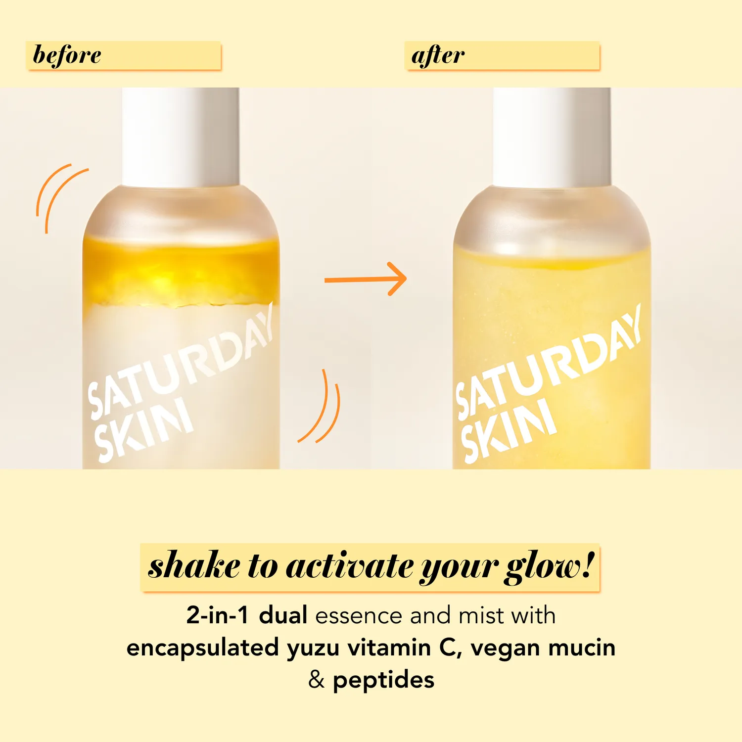Saturday Skin Yuzu Jelly Essence ansigtsmist fugtgivende