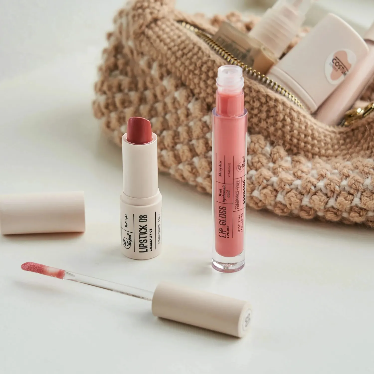 Ecooking Lip Gloss læbeglans Cerise hyaluronsyre