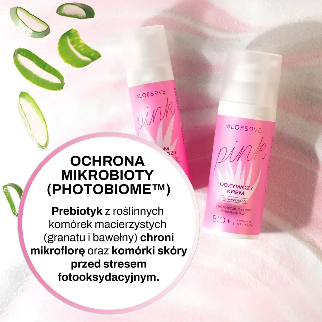 Aloesove Pink nærende natcreme ansigtscreme jojoba