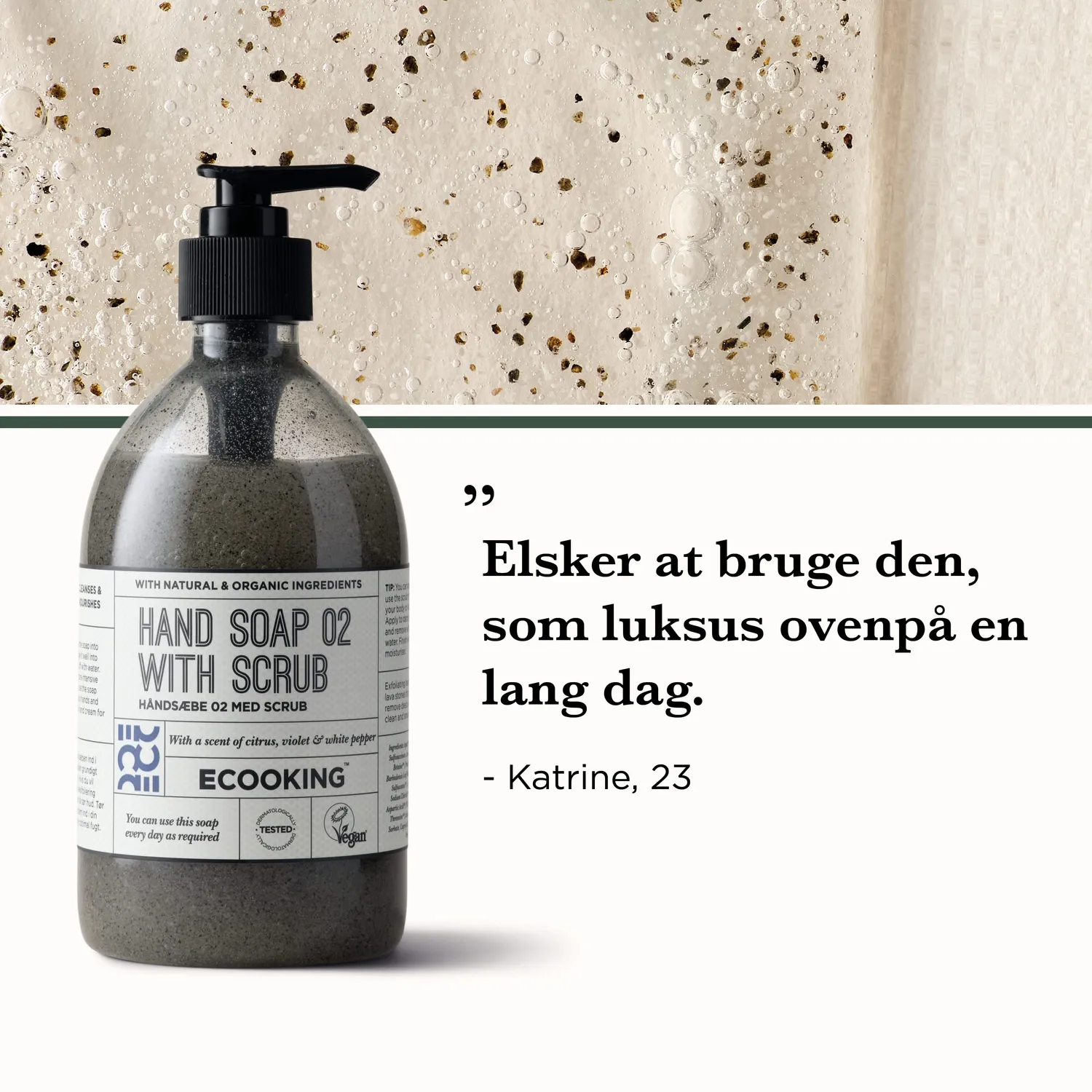 Ecooking Håndsæbe 02 scrub håndsæbe 500 ml citrus