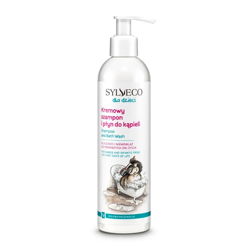 Sylveco Kids cremet børneshampoo badesæbe salvie