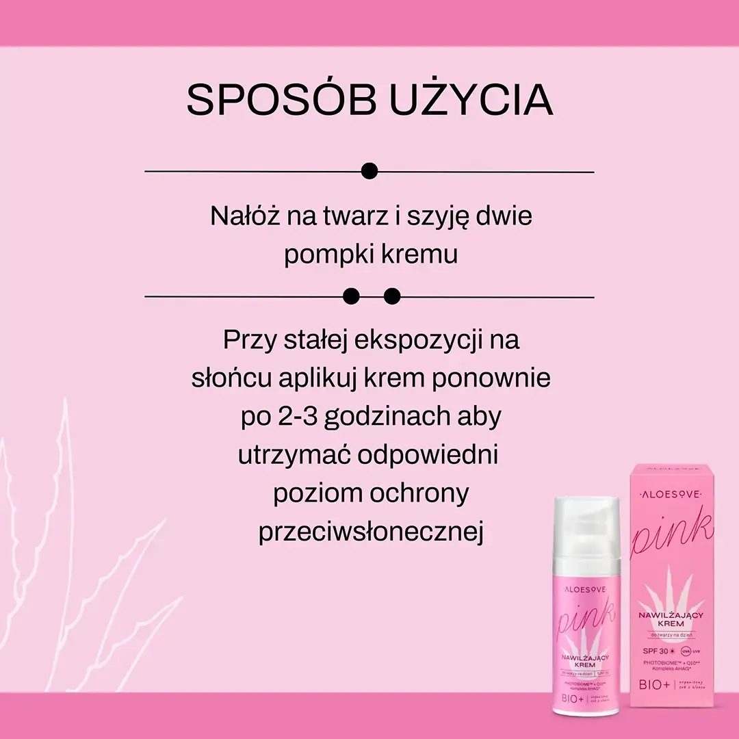 Sylveco Aloesove Pink dagcreme SPF30 fugtgivende
