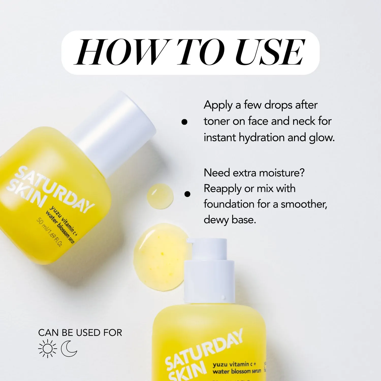 Saturday Skin Yuzu Water Blossom serum 30 ml C-vitamin