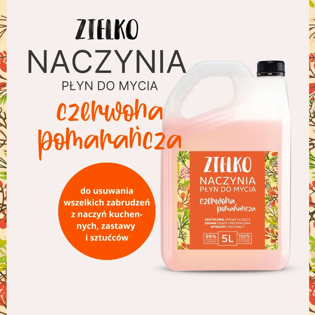 Sylveco Zielko opvaskemiddel rød appelsin 5L mild hånd