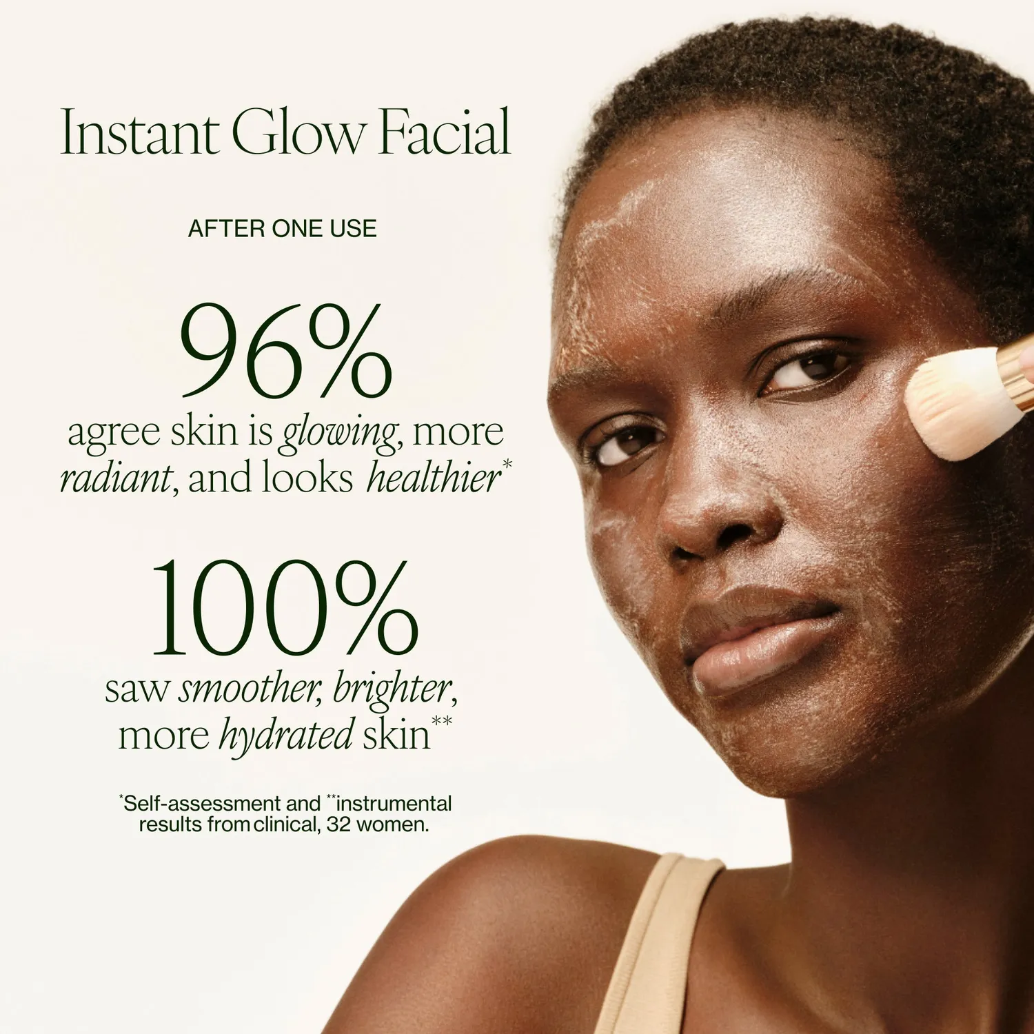 Tata Harper Instant Glow Facial ansigtssæt peeling glød