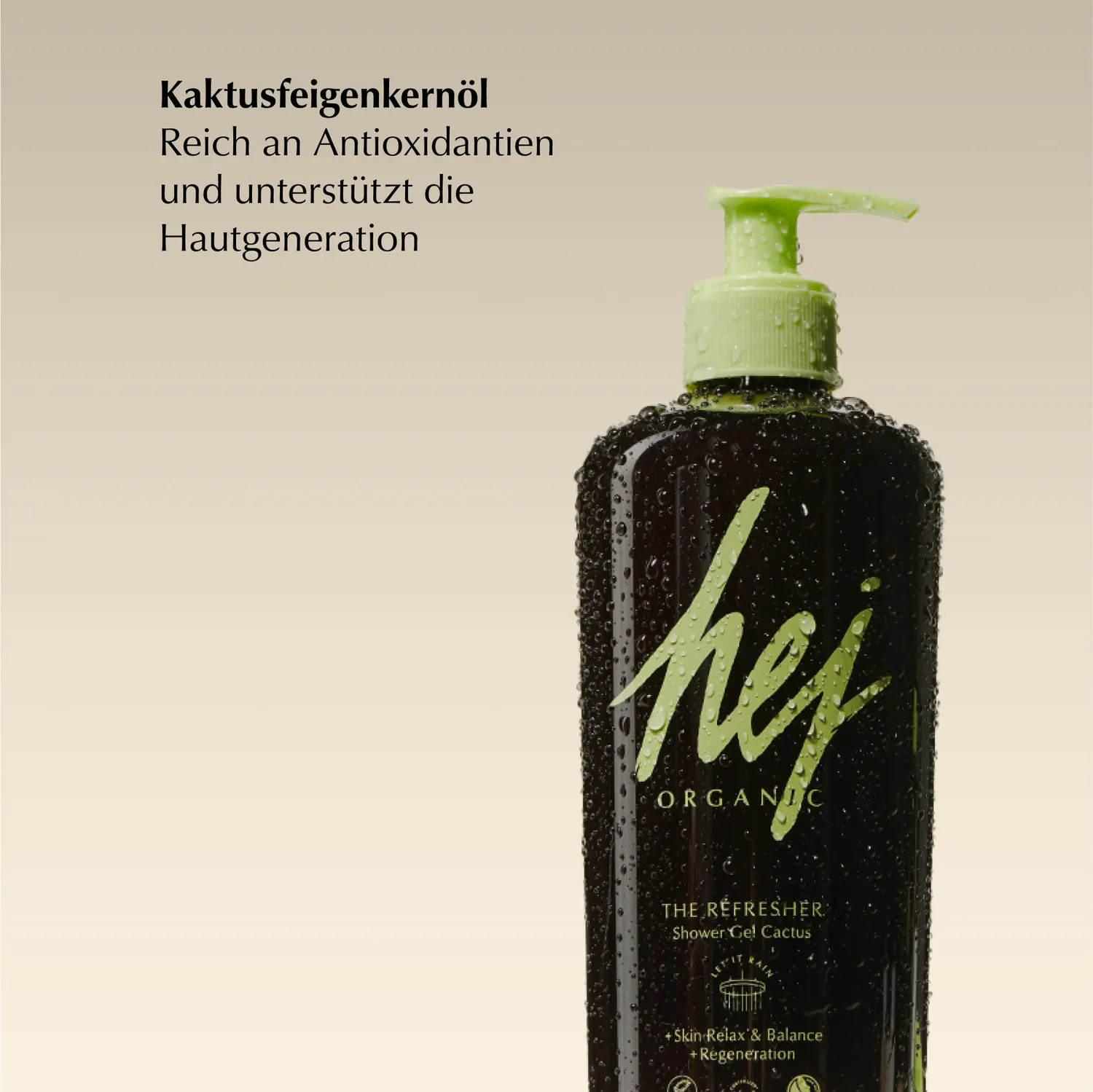 Hej Organic Refresher brusegel 500 ml med kaktusduft