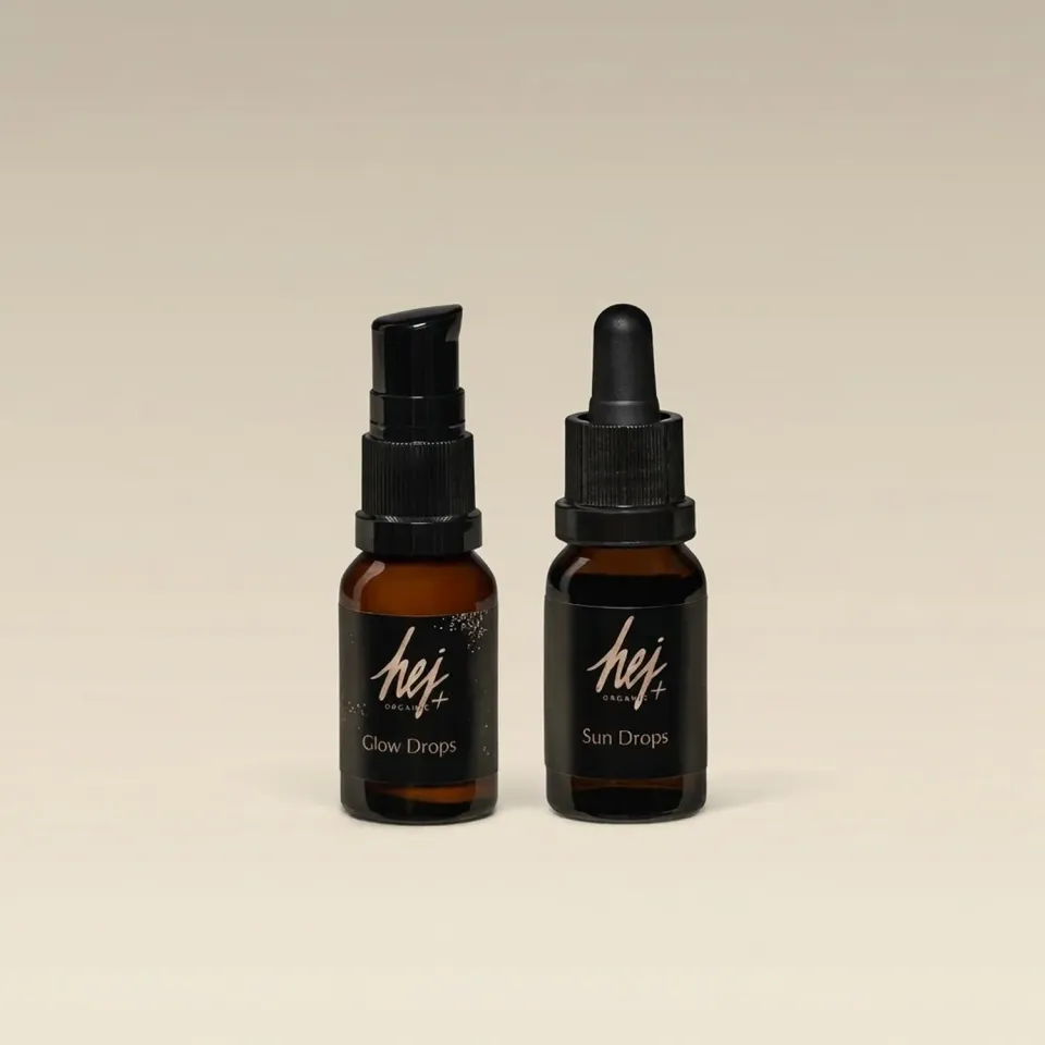 Hej Organic No Make-up Glow Duo selvbruner sæt