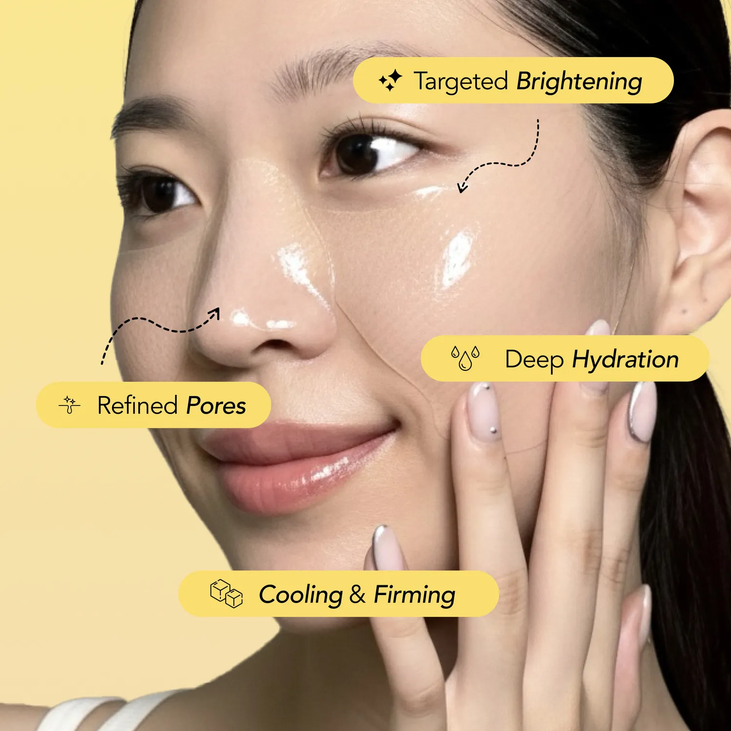 Saturday Skin Yuzu Butterfly Hydrogel Maske 1 stk C-vitamin