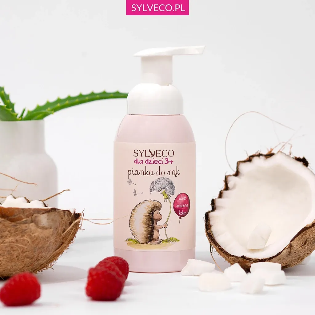 Sylveco børn 3+ håndskum hindbær mild sæbe