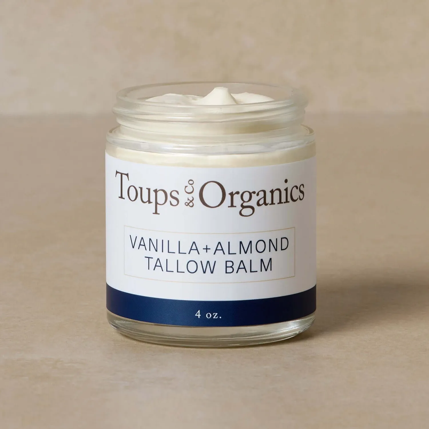 Toups and Co. Vanilla Almond talgbalm 2 oz med vanilje