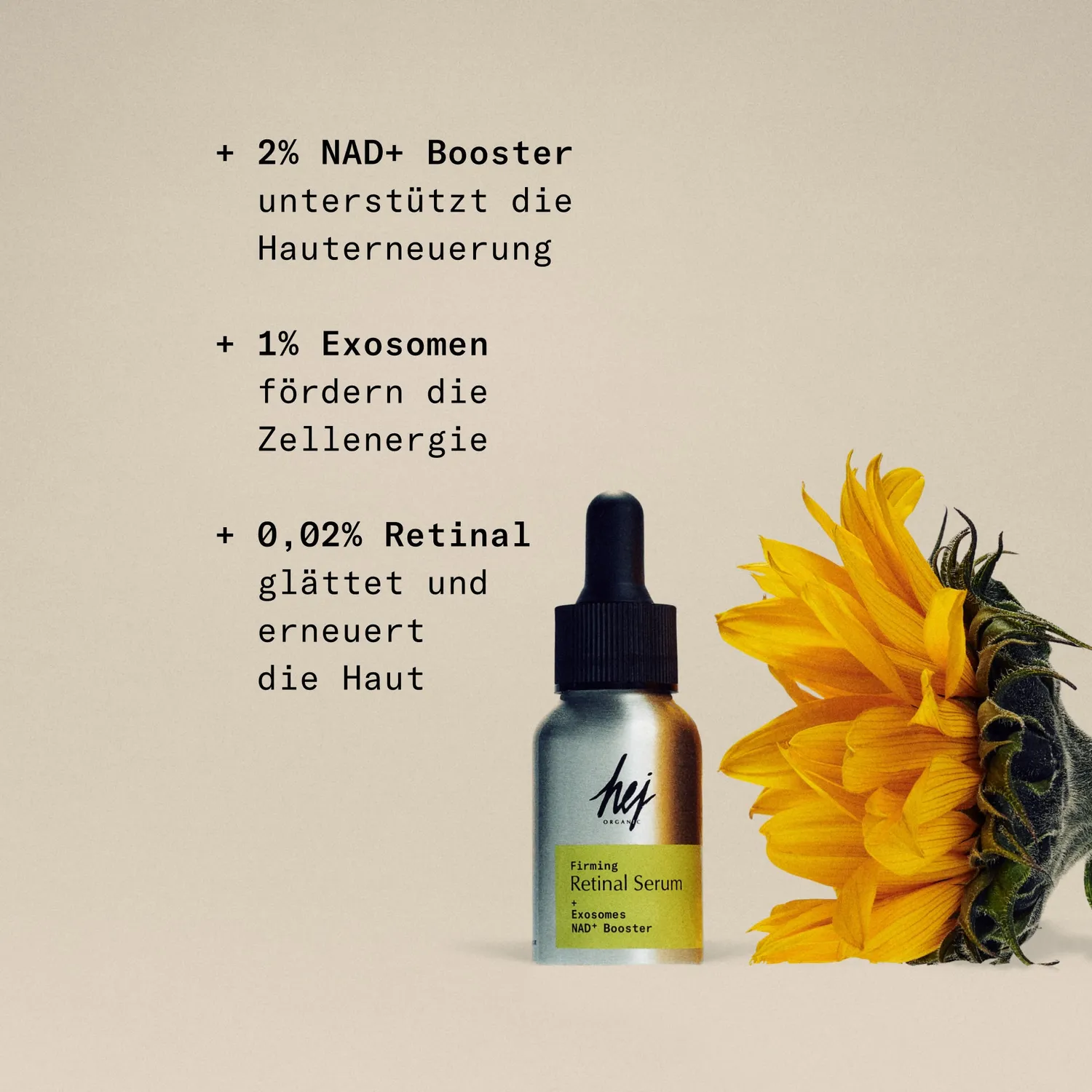 Hej Organic Firming Retinal serum 30ml med vitamin A