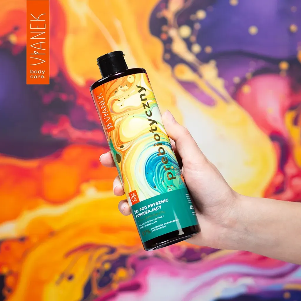 Vianek Prebiotisk shower gel stimulerende mynte inulin