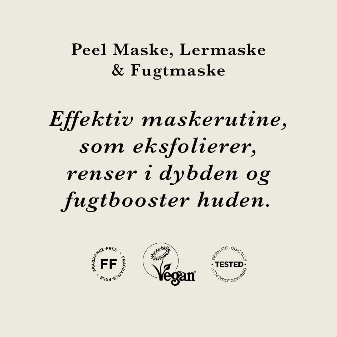 Ecooking Effektiv Maskerutine sæt 3 masker glød