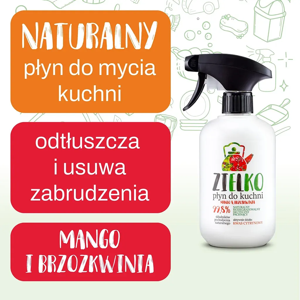 Zielko køkkenrengøring spray 4x500 ml fedt
