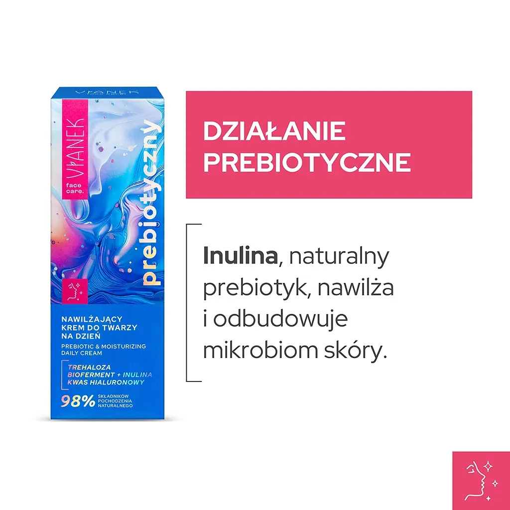 Vianek Prebiotisk dagcreme med hyaluron og inulin