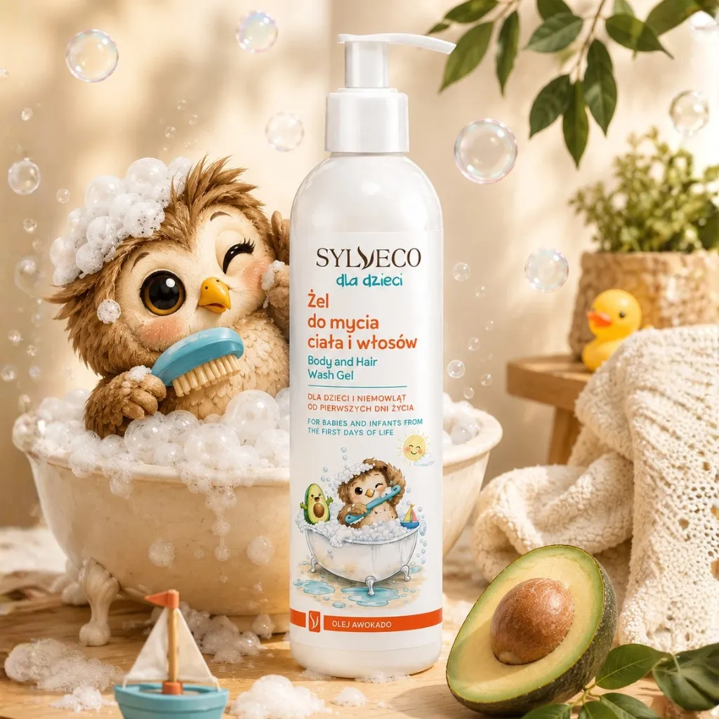Sylveco Børn Vaskegel Avocado krop og hår