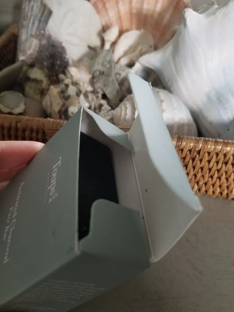 Toups and Co Organics Charcoal Face Bar ansigtssæbe kul