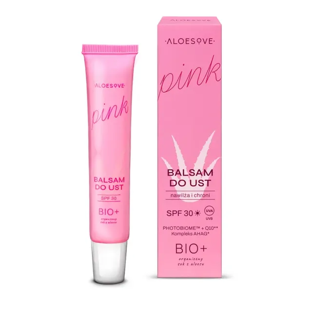 Aloesove Pink læbebalsam SPF30 mango