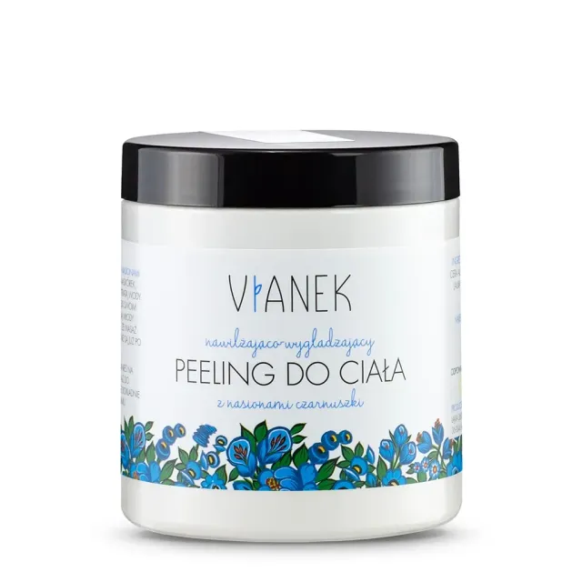 Vianek Fugtgivende Bodyscrub med sukker og sortkommen