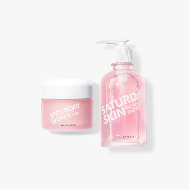Saturday Skin Berry Delicious Double Cleanse rensesæt balm + gel