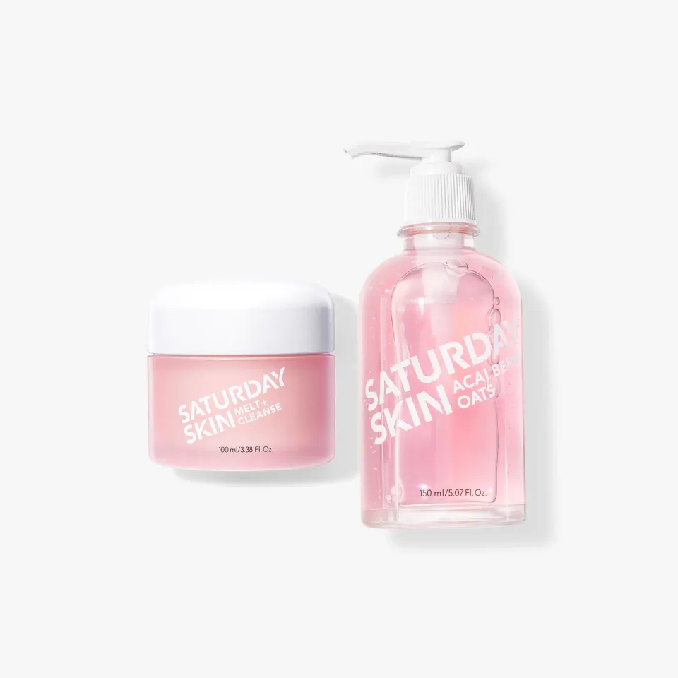 Saturday Skin Berry Delicious Double Cleanse rensesæt balm + gel
