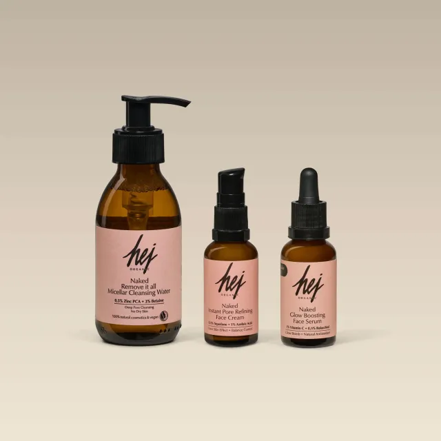 Hej Organic Get Naked Kit Ansigtssæt til uren hud