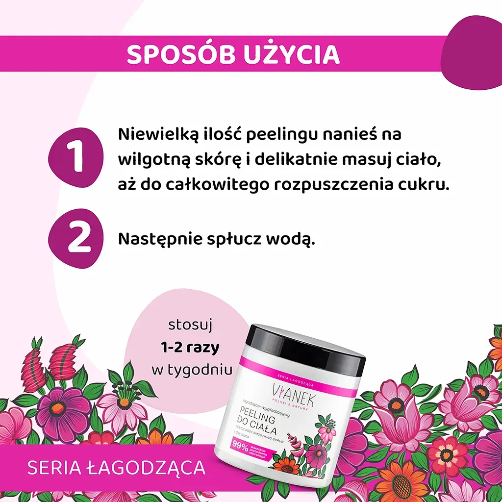 Sylveco Vianek bodypeeling sukker hyldebær mild
