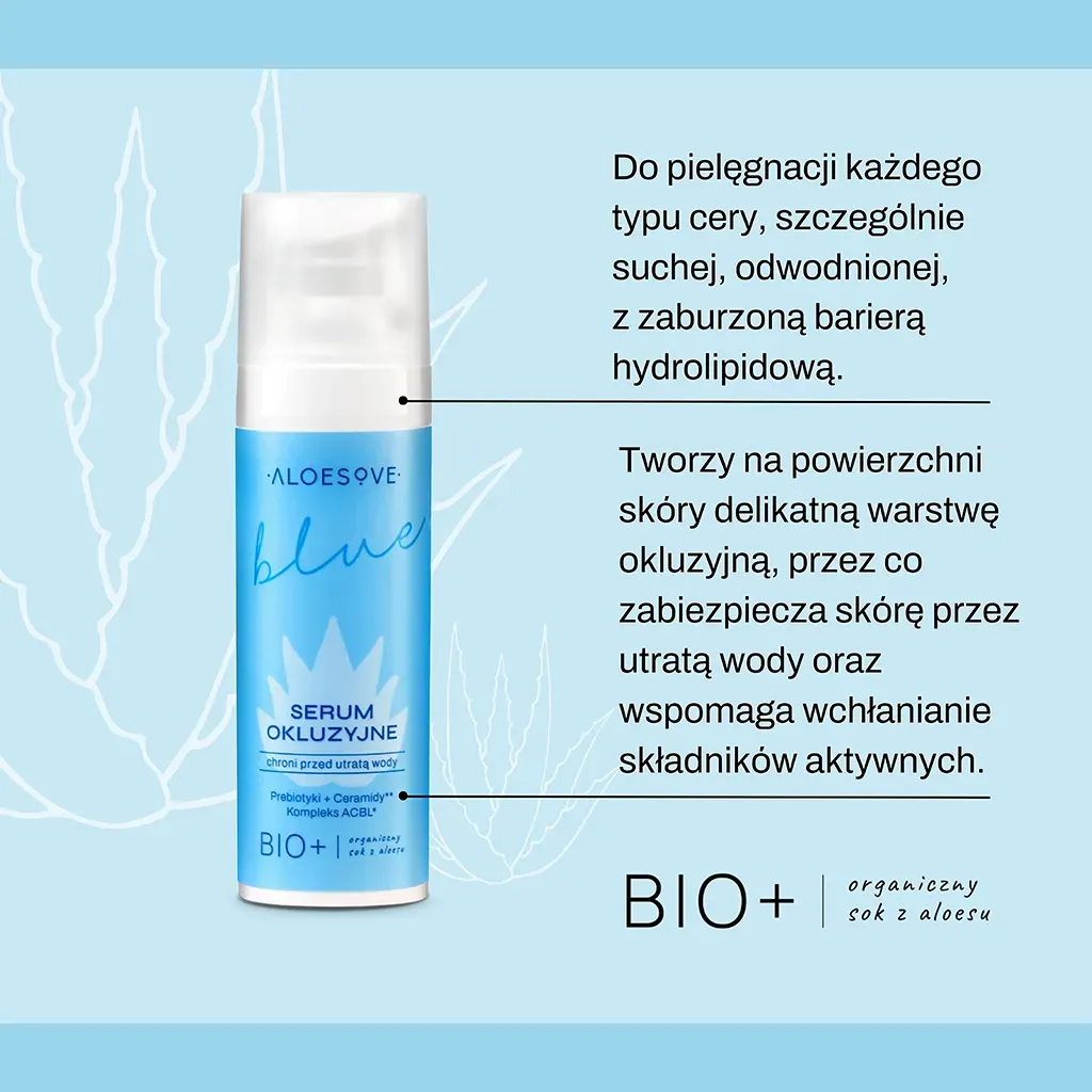 Aloesove Blue ansigtsserum okklusiv ceramid