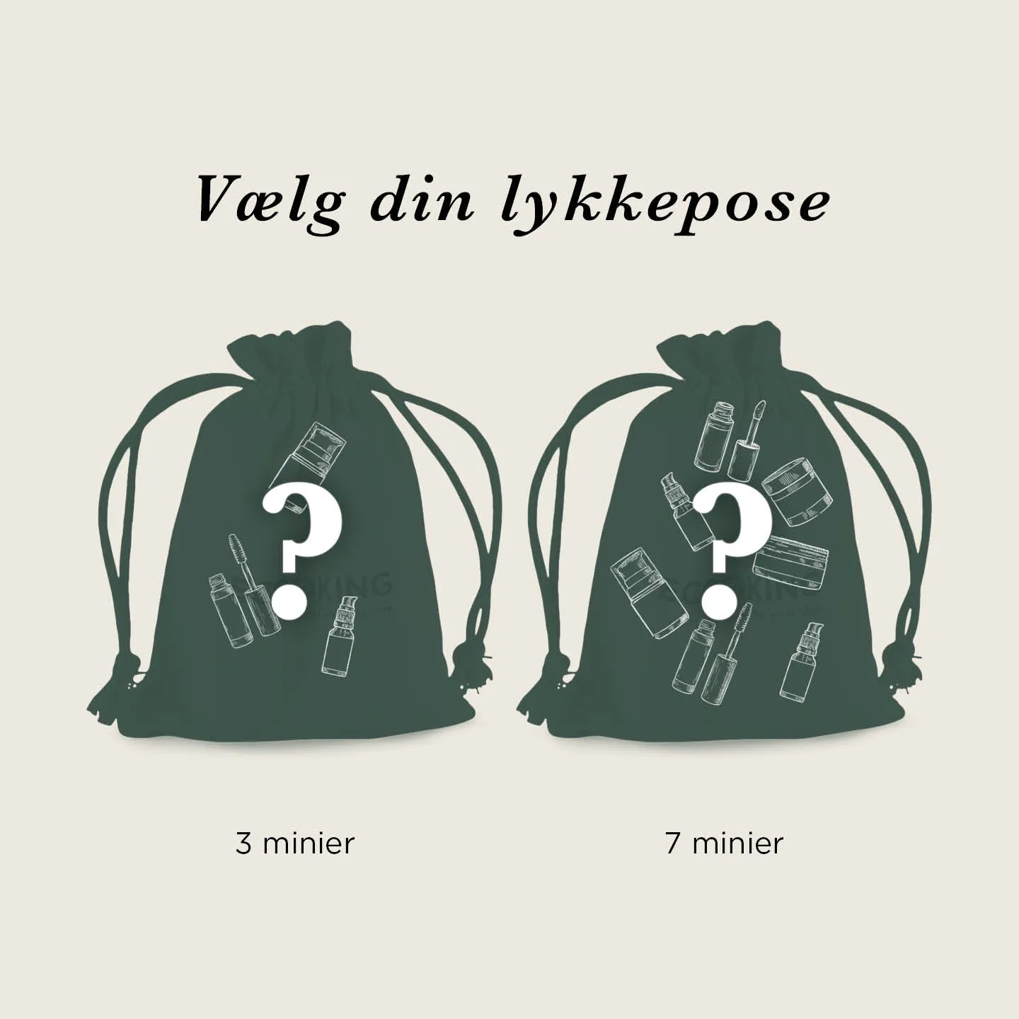 Ecooking Lykkepose gavepose 3 minier overraskelse