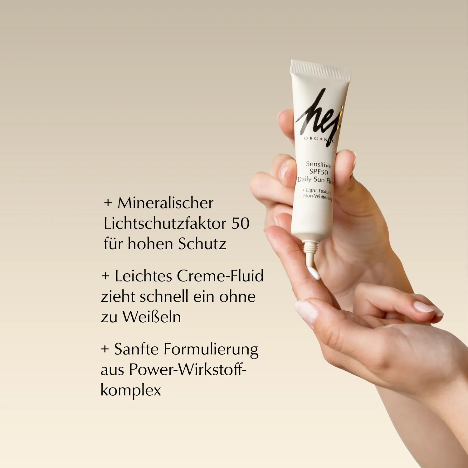 Hej Organic Sensitive dagcreme SPF50 30 ml mineral