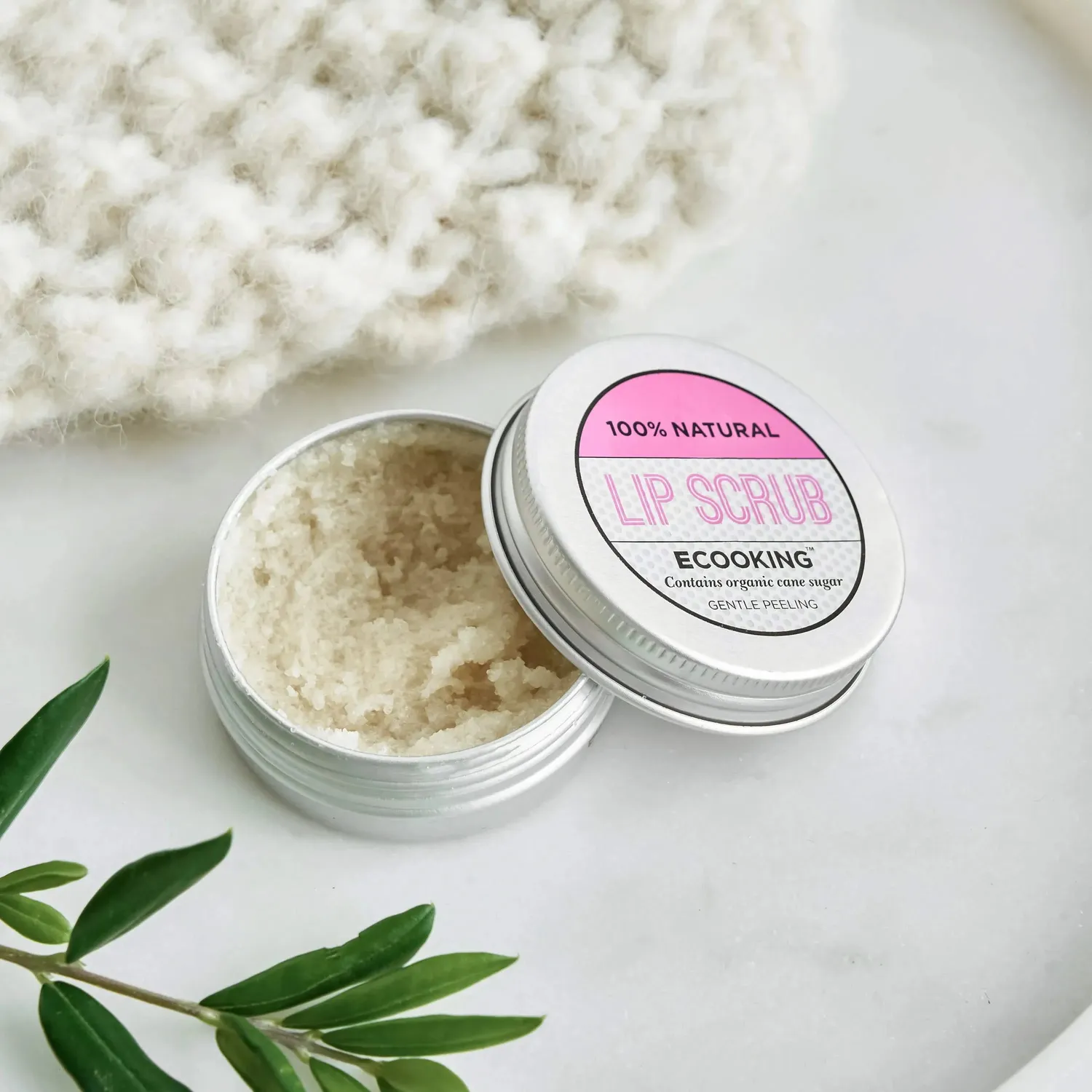 Ecooking Lip Scrub læbescrub 30 ml parfumefri blødgørende
