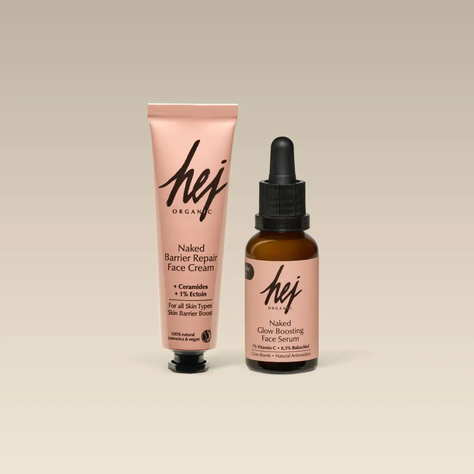 Hej Organic Skin Glow ansigtssæt med C-vitamin 2 dele