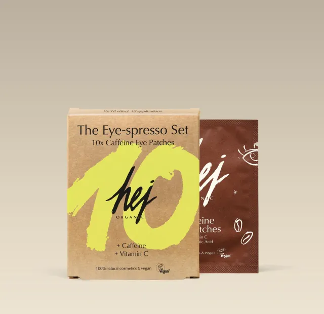 Hej Organic Eye-spresso øjenpads 10 par med koffein