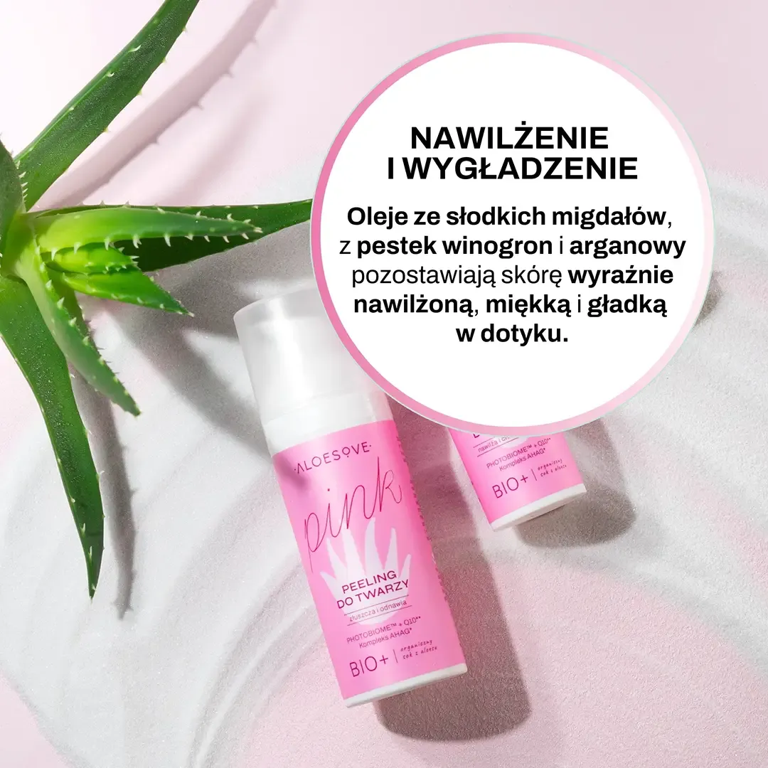Sylveco Aloesove Pink ansigtspeeling syrepeeling mild 10% AHA
