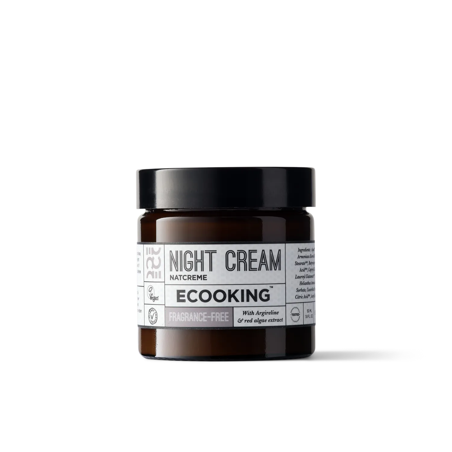 Ecooking Night Cream natcreme 50 ml parfumefri mod fine linjer