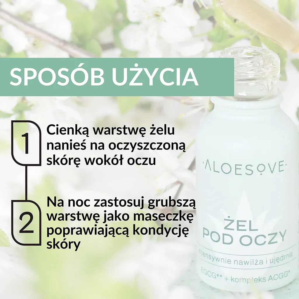 Aloesove oliefri øjengel med aloe 15 ml