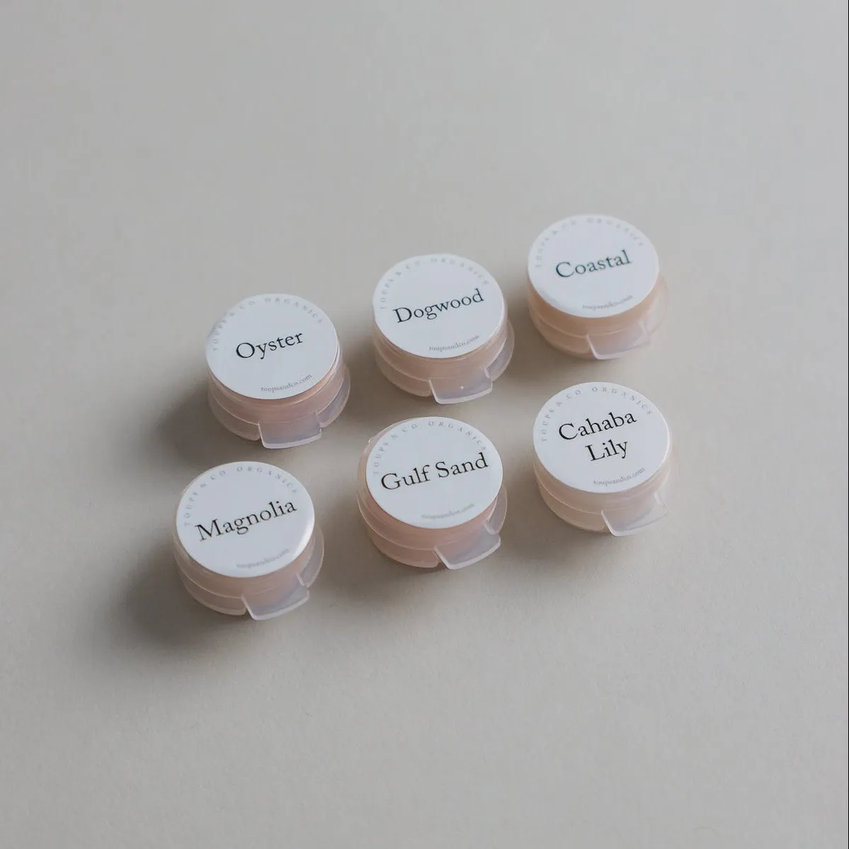 Toups and Co Liquid Foundation samples 6 nuancer