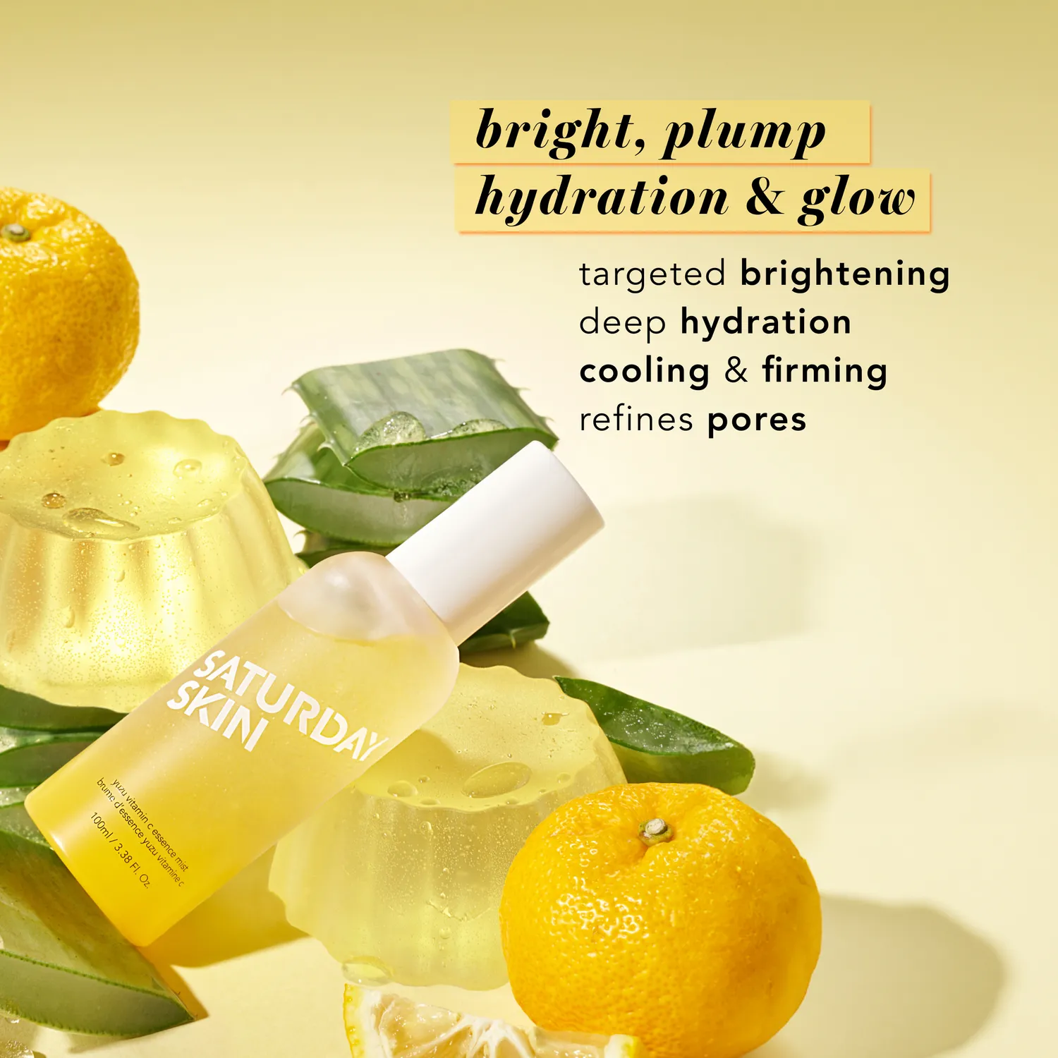 Saturday Skin Yuzu Jelly Essence ansigtsmist fugtgivende