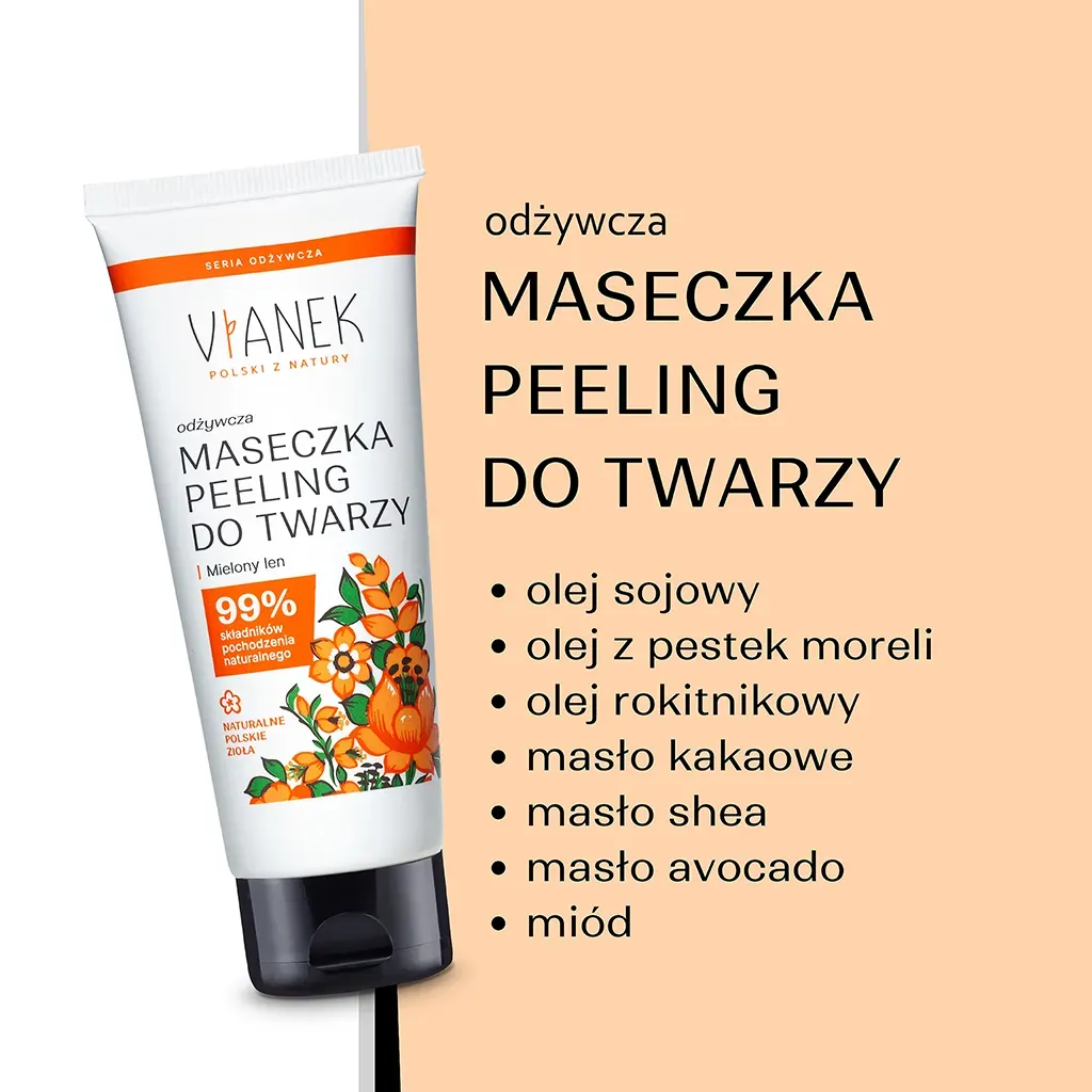 Vianek nærende ansigtssæt rens peeling øjencreme