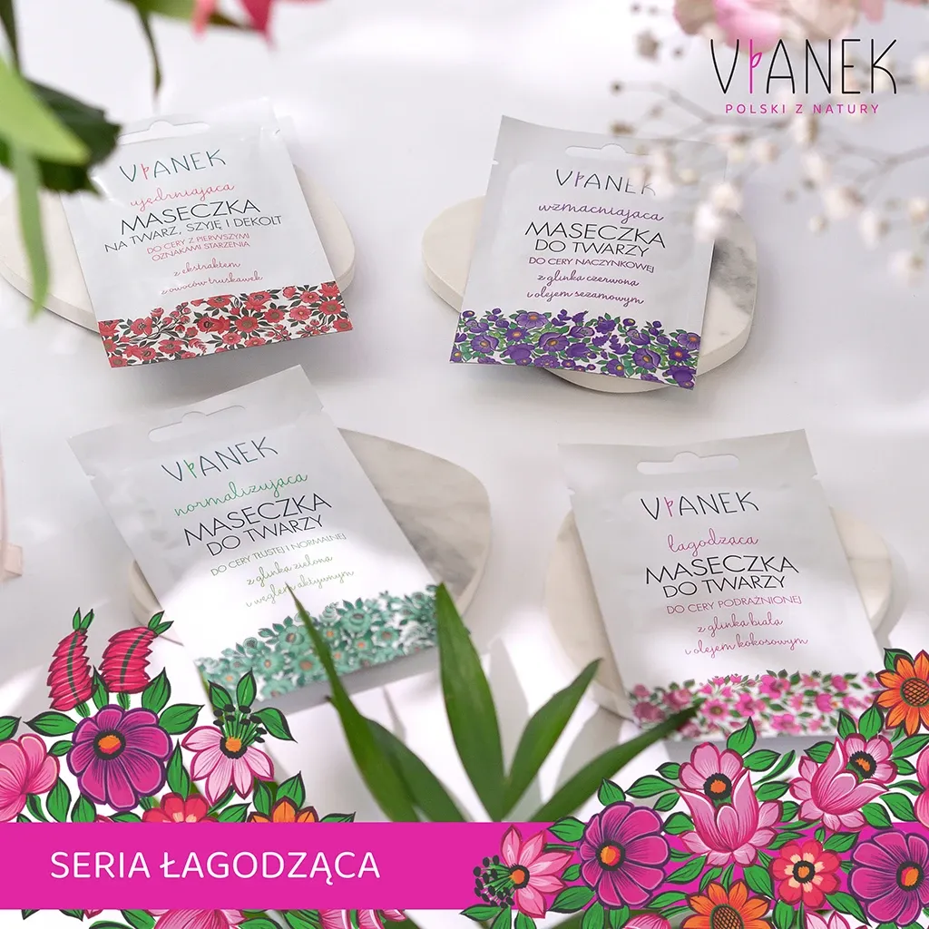 Vianek Beroligende Ansigtsmaske til sart hud med kaolin