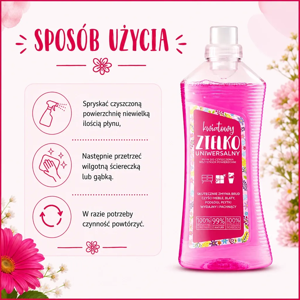 Zielko blomst universal rengøring 1L