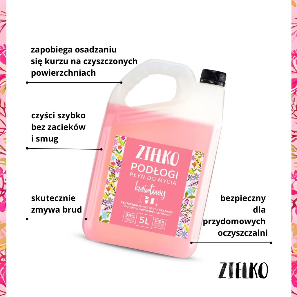Sylveco Zielko gulvvask blomst 5L uden striber