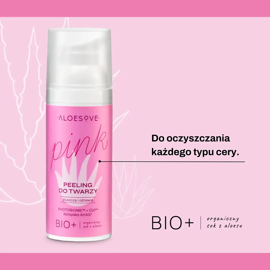 Sylveco Aloesove Pink ansigtspeeling syrepeeling mild 10% AHA