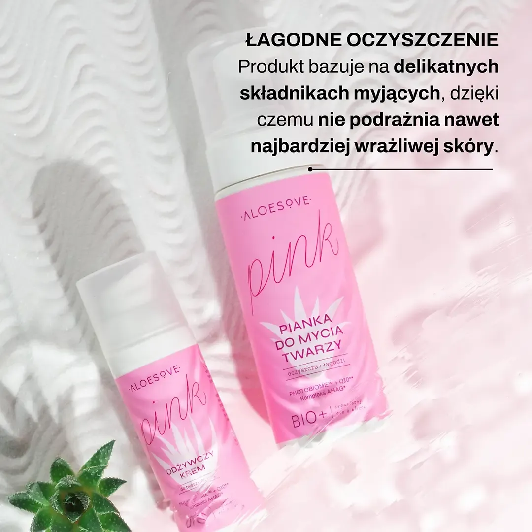 Aloesove Pink Ansigtsskum med aloe