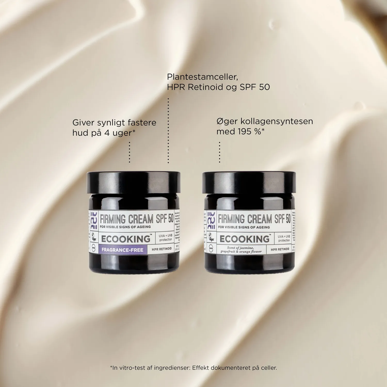 Ecooking Firming Cream dagcreme SPF50 fastere hud parfumefri