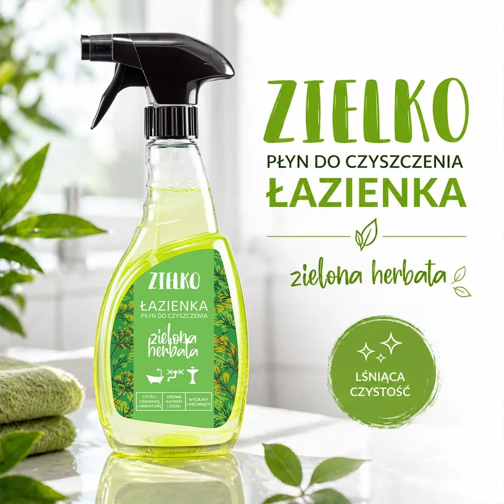 Sylveco Zielko Grøn Te Badeværelsesrens mod kalk
