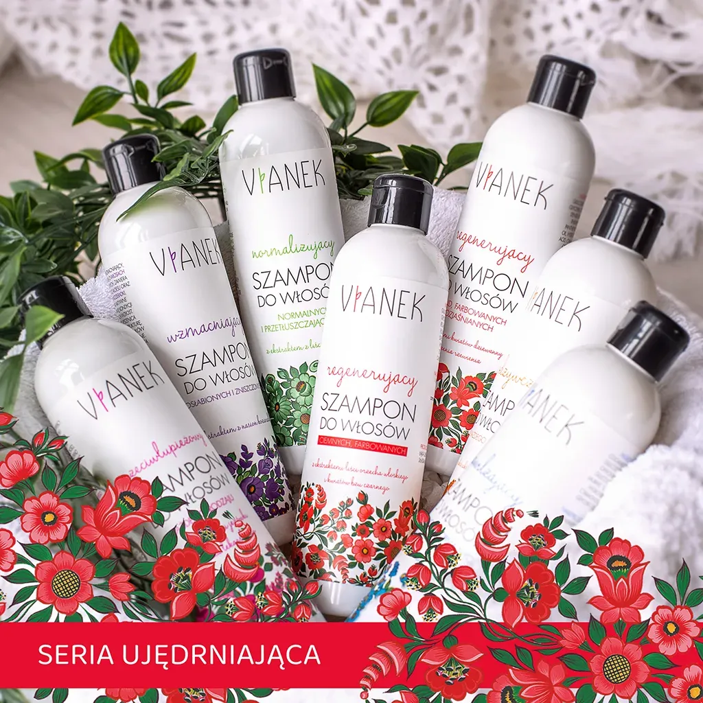 Vianek regenererende shampoo mørkt farvet hår 300 ml